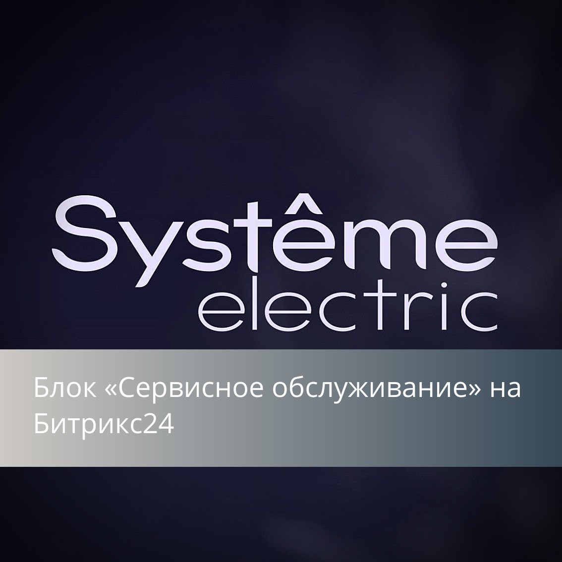 Проектный опыт: блок «Сервисное обслуживание» на Битрикс24 для Systeme Electric